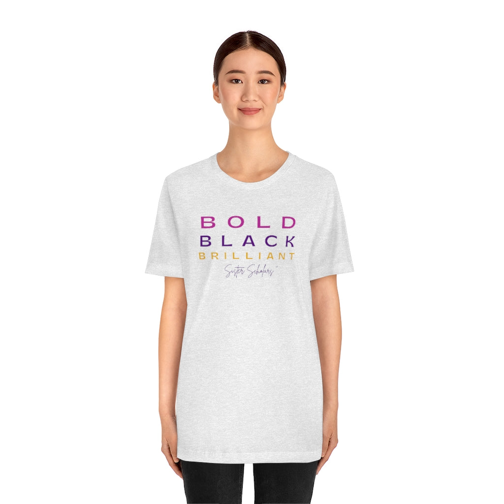 Sister Scholars Tee - Bold, Black, Beautiful Multi-color Unisex Jersey T-Shirt