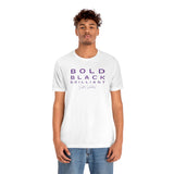 Sister Scholars Tee - Bold, Black, Brilliant Purple Unisex Jersey Short Sleeve Tee