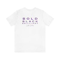 Sister Scholars Tee - Bold, Black, Brilliant Purple Unisex Jersey Short Sleeve Tee